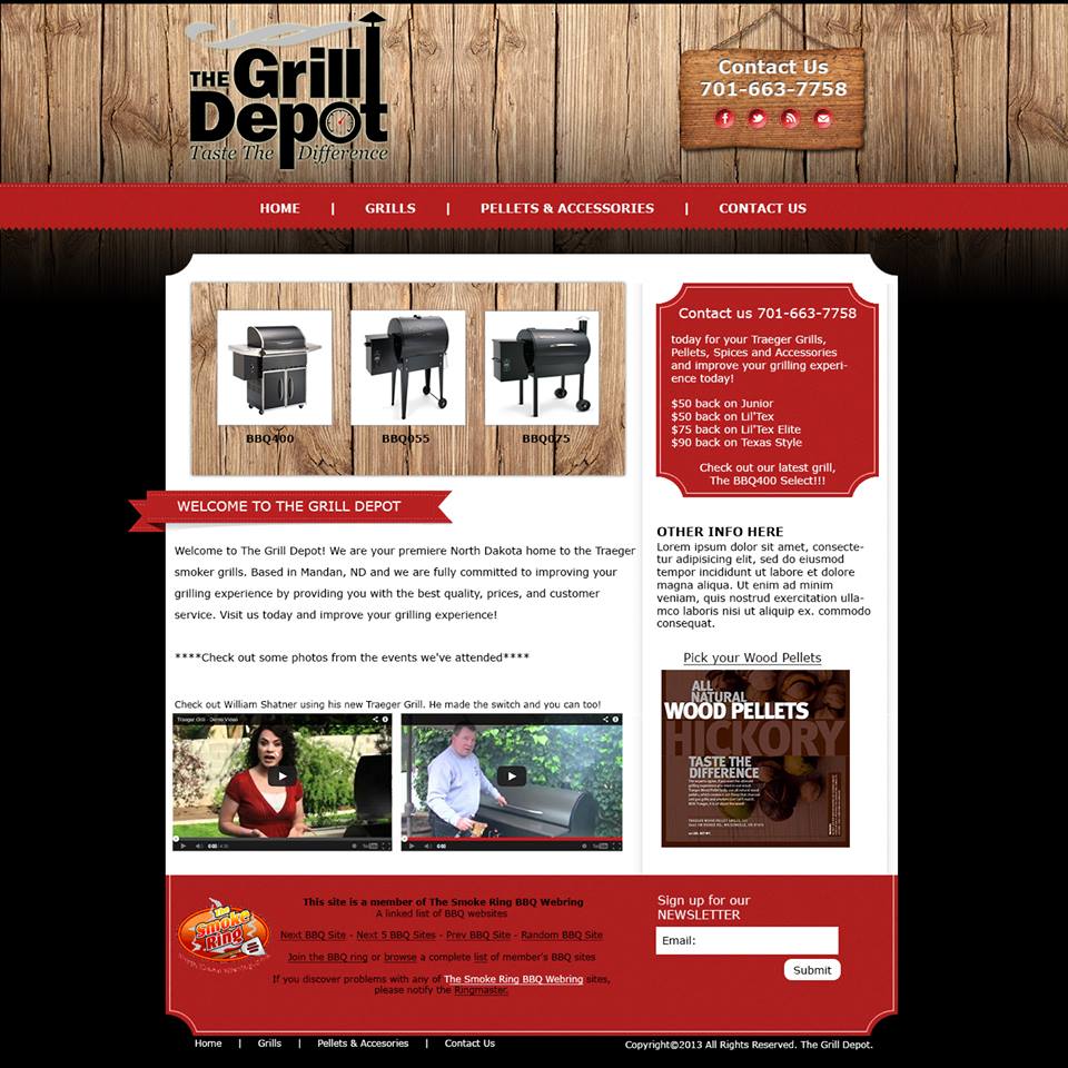 BBQ Website Design